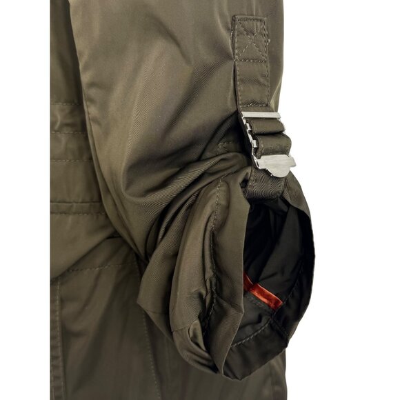 BCBGeneration Utility Military Anorak Parka Jacket Olive Green Gorpcore Armycore - Picture 14 of 16